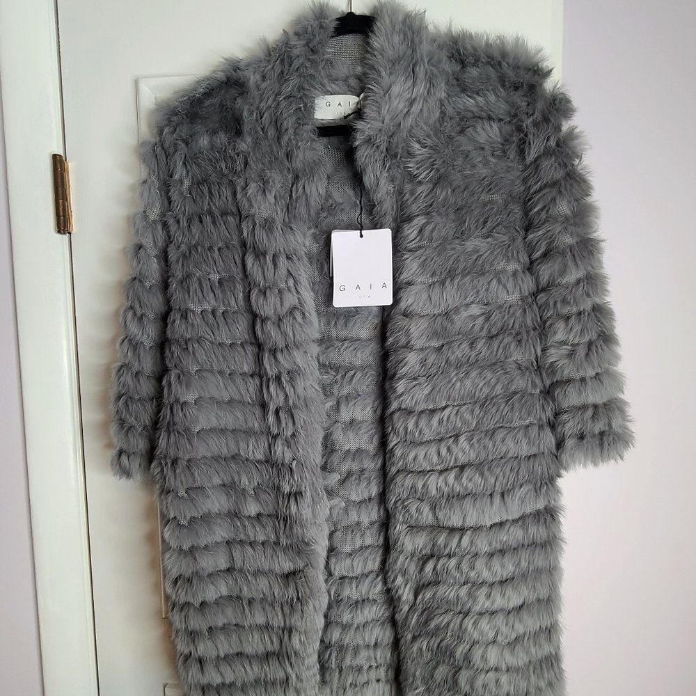 Gaia Life Faux Fur Grey Jacket